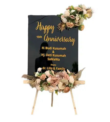 Papan Bunga Akrilik Kriwen